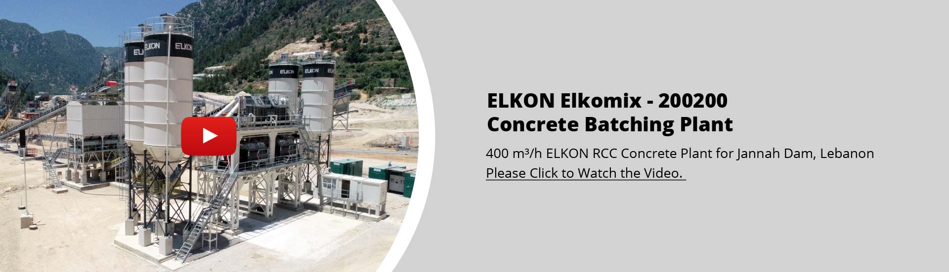 ELKON Elkomix - 200200 Concrete Batching Plant